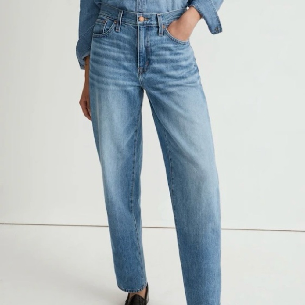 Madewell NWT The Slouchy Boyjean in Roswell Wash Size 28 - Picture 4 of 14